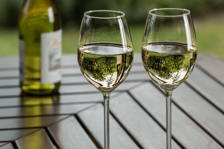 Aerate white wine