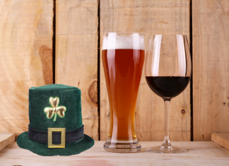 Wine or Beer? Make your choice! Wine and beer St Patrick