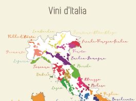 Map regions wine Italy